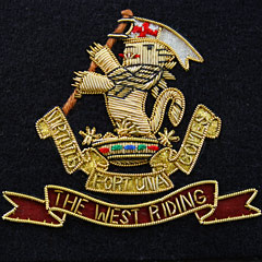 Duke of Wellingtons West Riding regt Blazer Badge